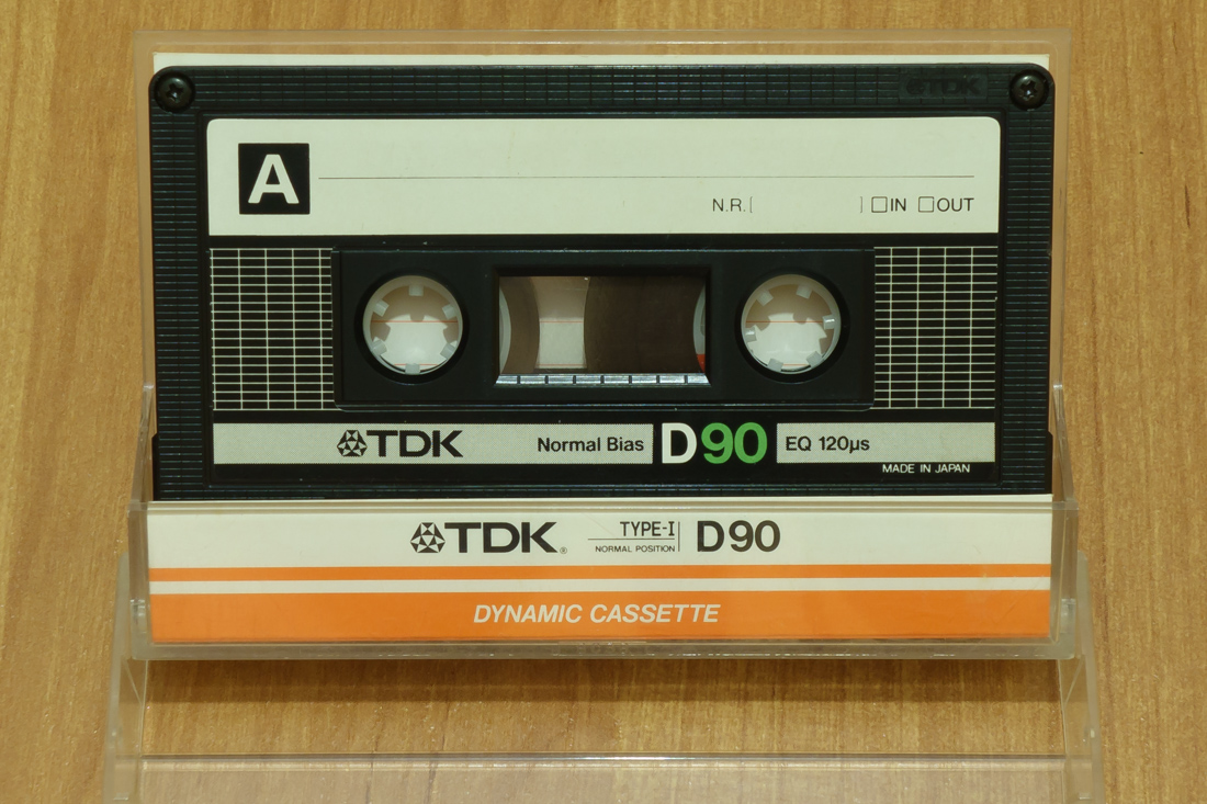 Аудиокассета TDK D 90 (непрозрачный корпус, вариант 1)