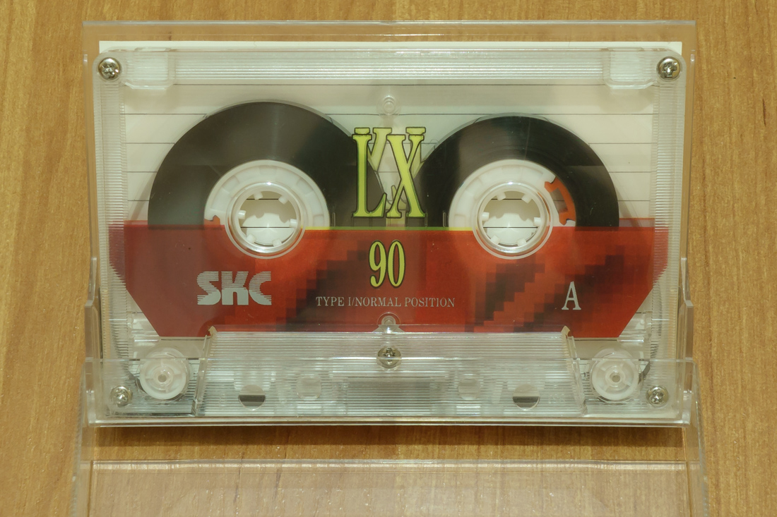 Аудиокассета SKC LX 90 (прозрачный корпус)